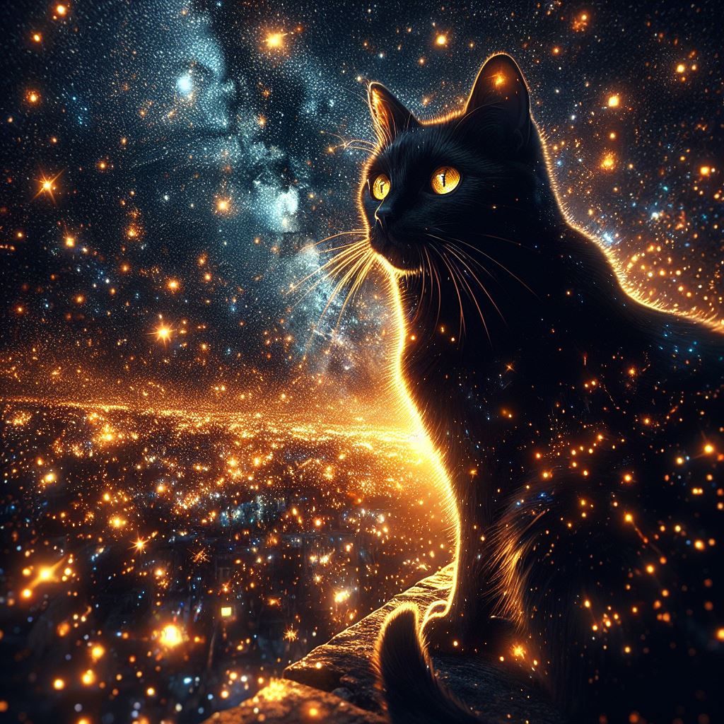 CELESTIAL CAT  by @Montserrat