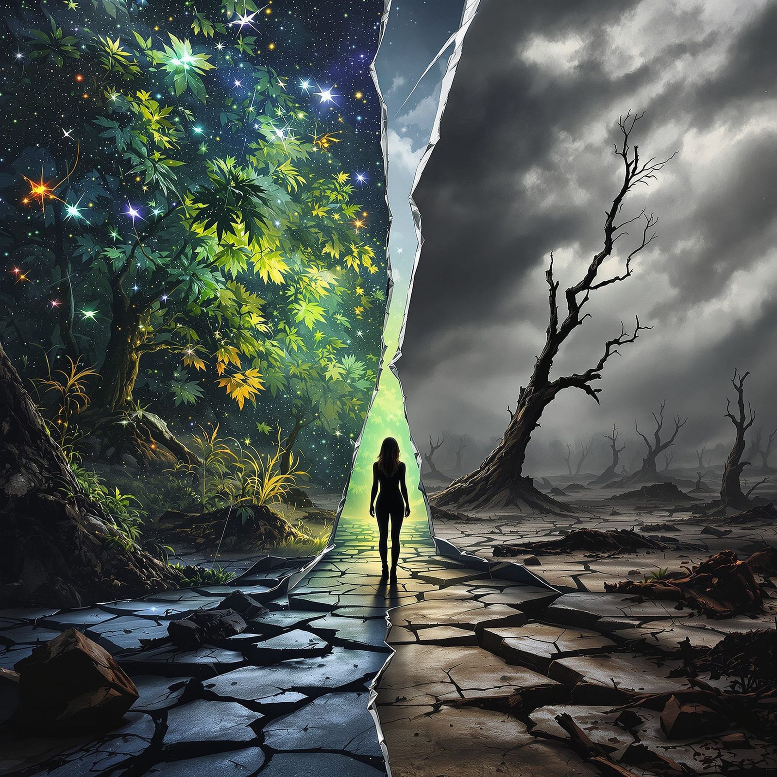 Echoes of a Shattered Eden  by @Rohan