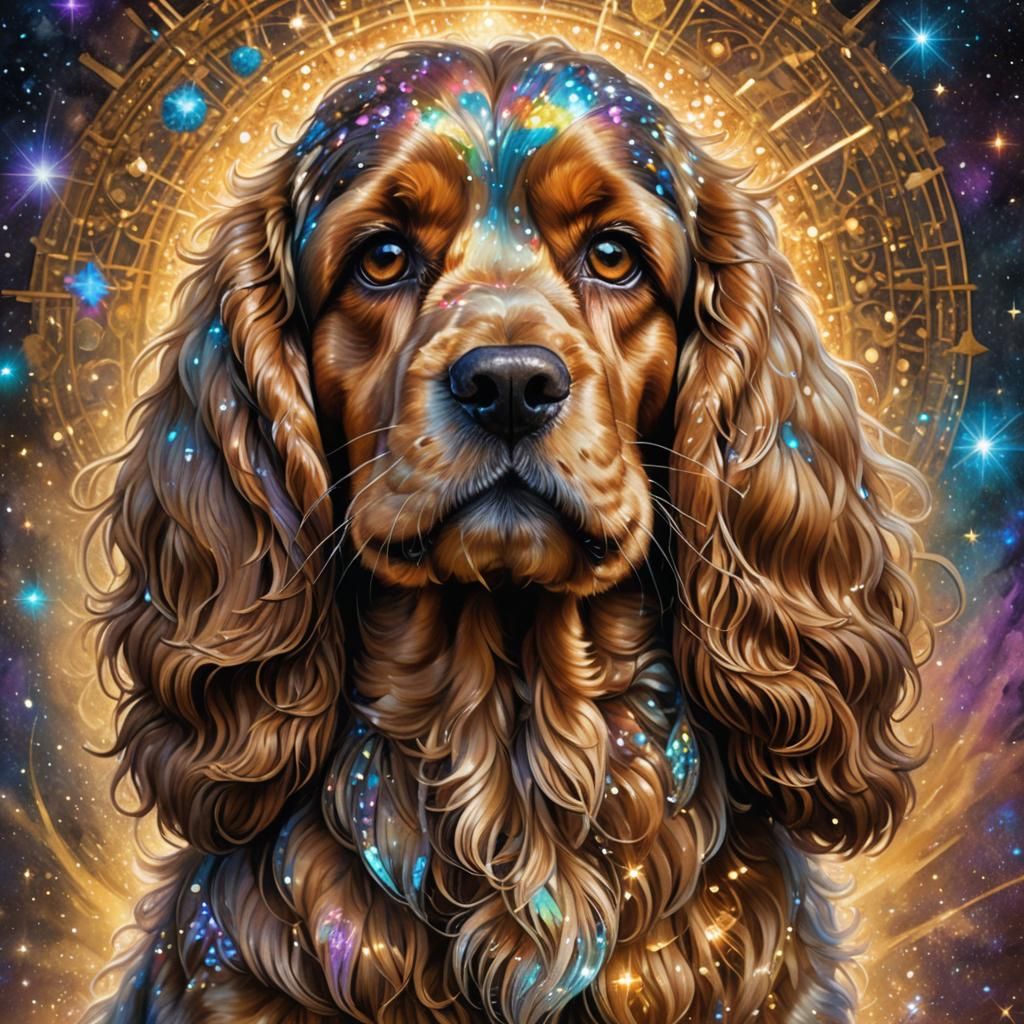 Cosmic Dog - AI Generated Artwork - NightCafe Creator