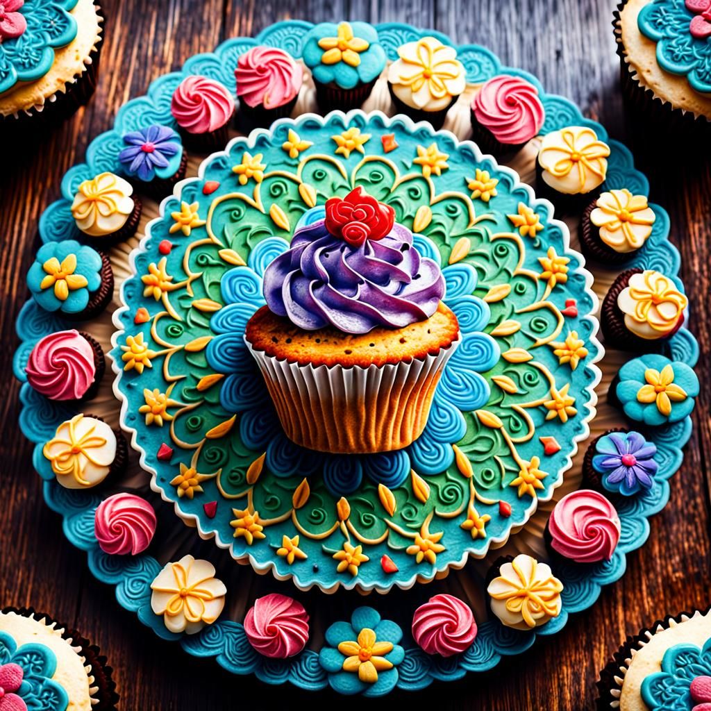Cake mandala