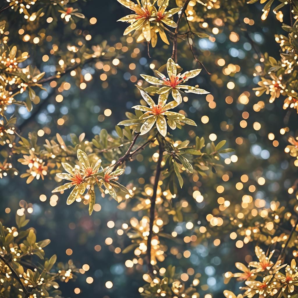 glitter flower