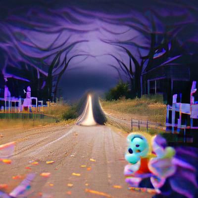 The end of the road is haunted