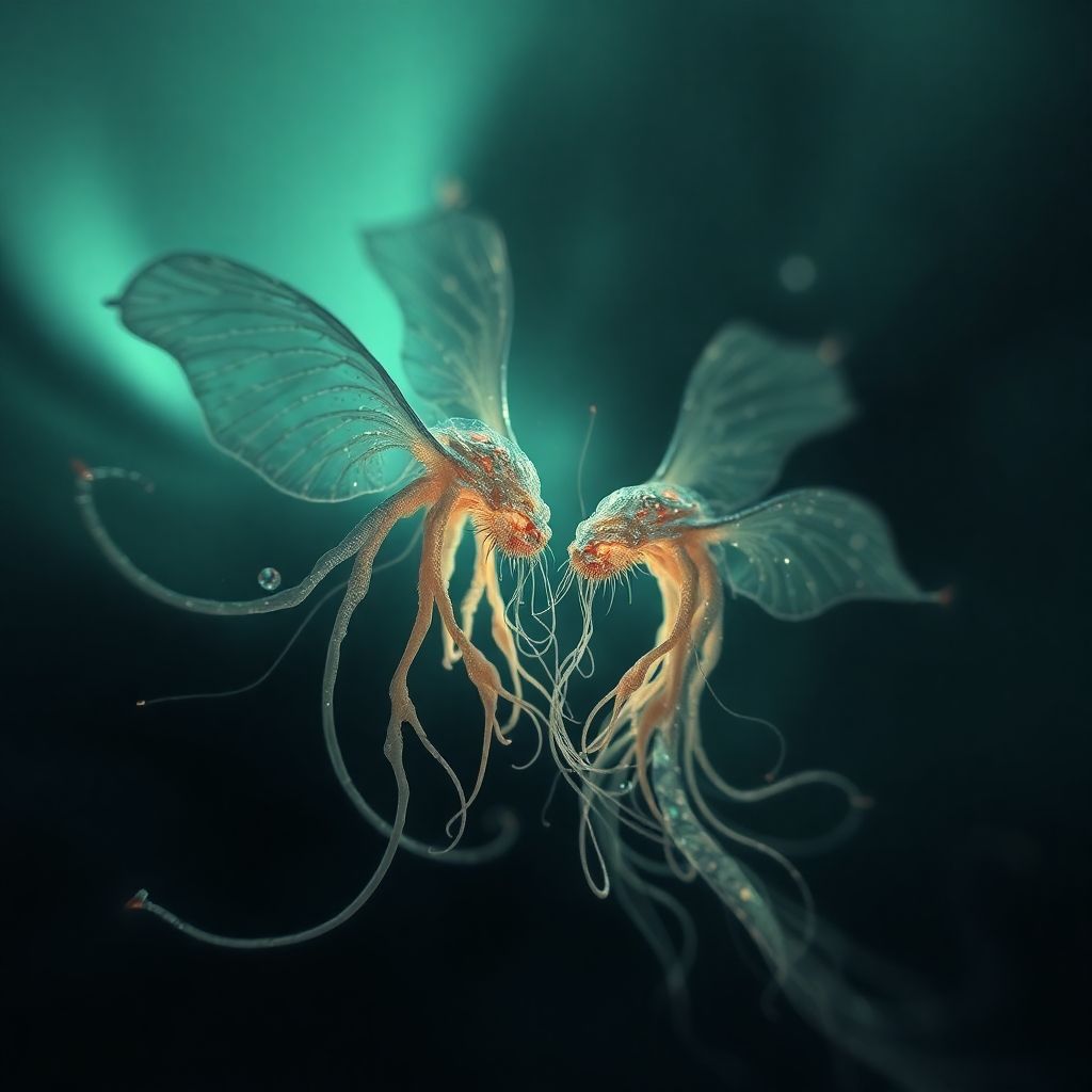 Celestial symbiosis organisms breathing between dimensional ...