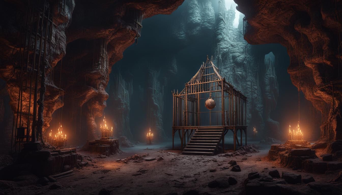 cave, cages, cannibals, horror, captivity, imprisonment, anc...