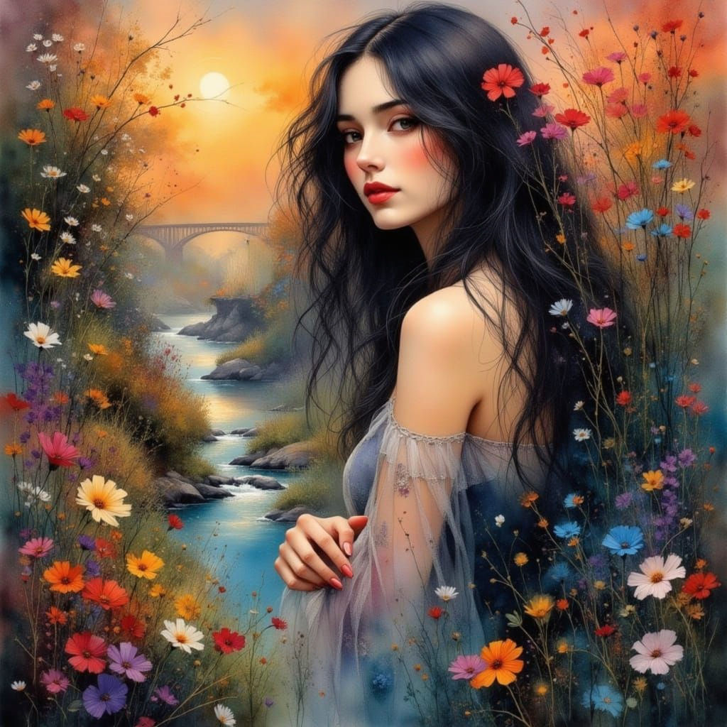 <lora:my charcoal world:1.0> <lora:Earth and impression:1.0> <lora:zzcolor:1.0> <lora:Scratch Art:1.0>  <lora:GatsbyFlux:1.0> <lora:Wet Wate...