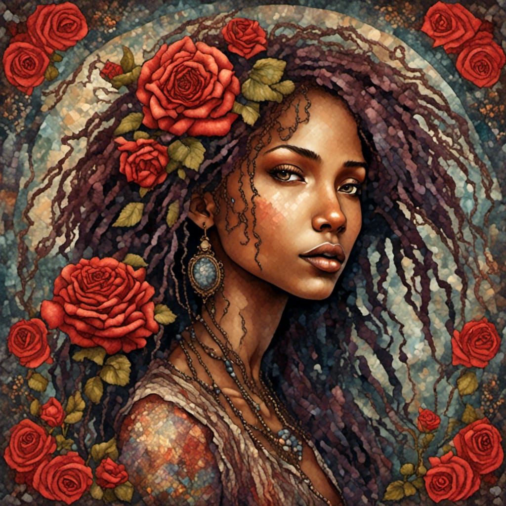 Beauty Among the Roses