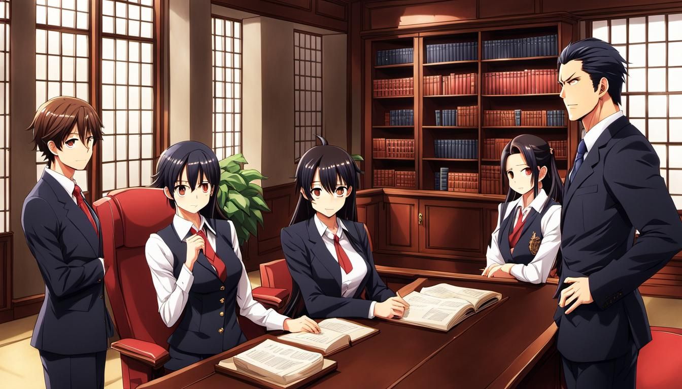 law office of a slightly disreputable lawyer by artist "anim...