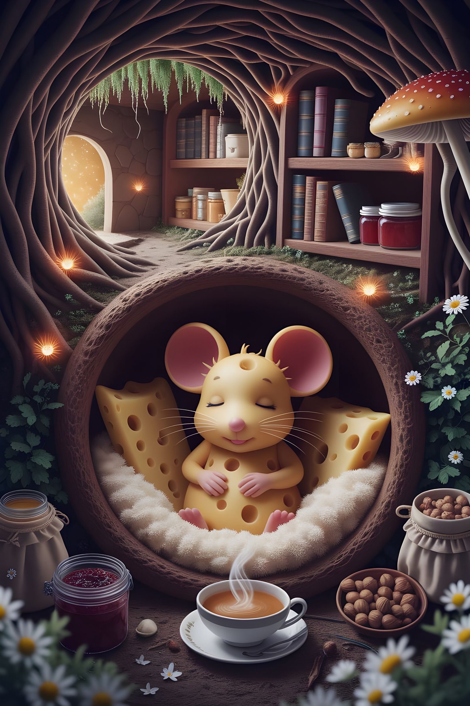 A Gouda nap for Ms. Chamomile Swiss