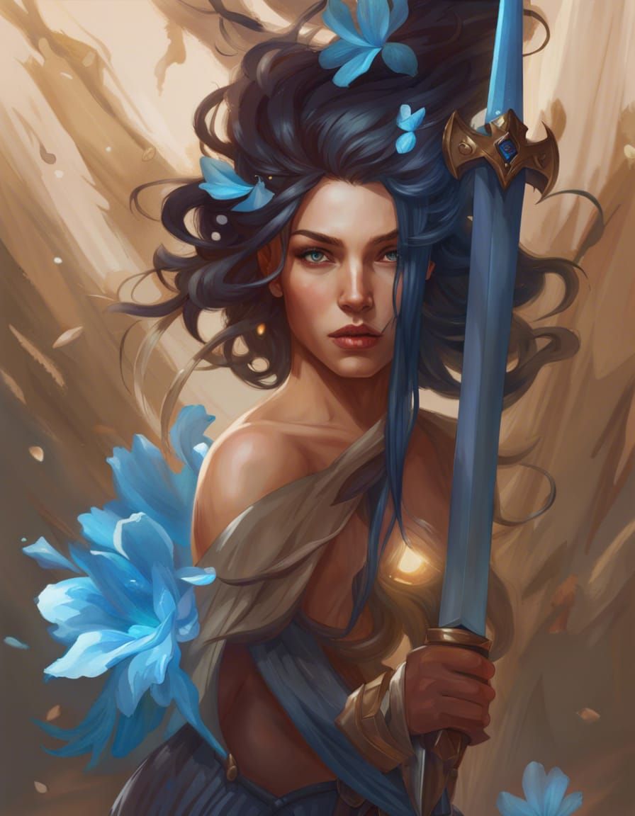 Blue Flower Knight