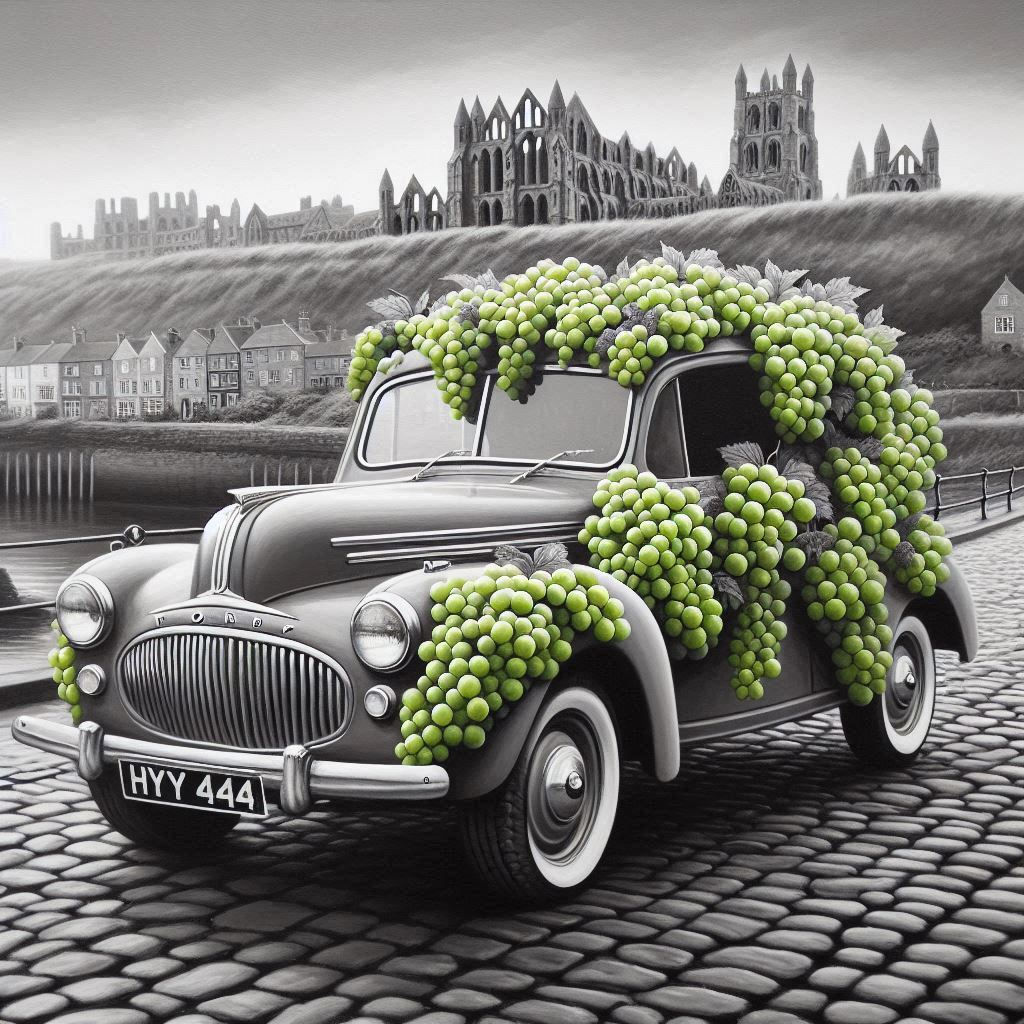 Old Car and Grapes