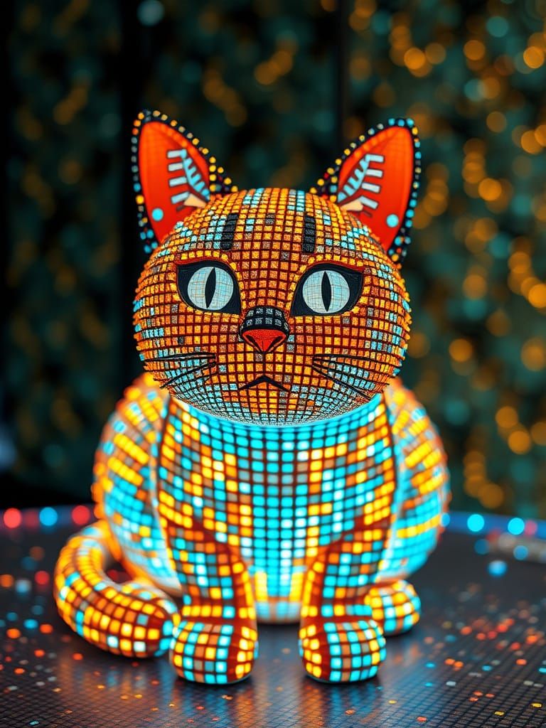 Cat. Squares  by @Roswarcus