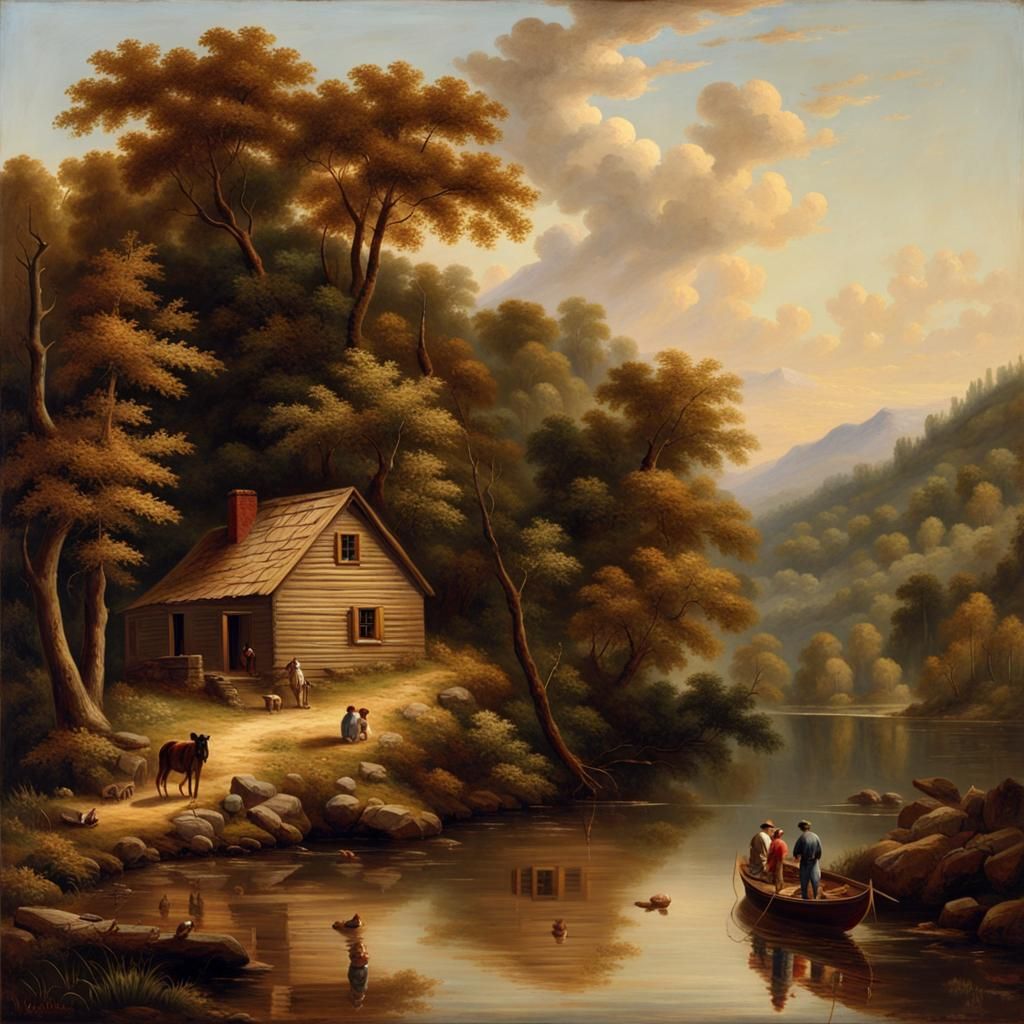 19em siècles petit chalet en bois 