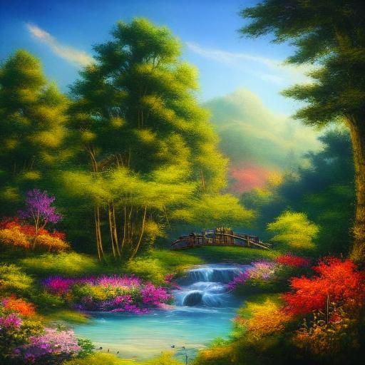 An enchanting summer landscape