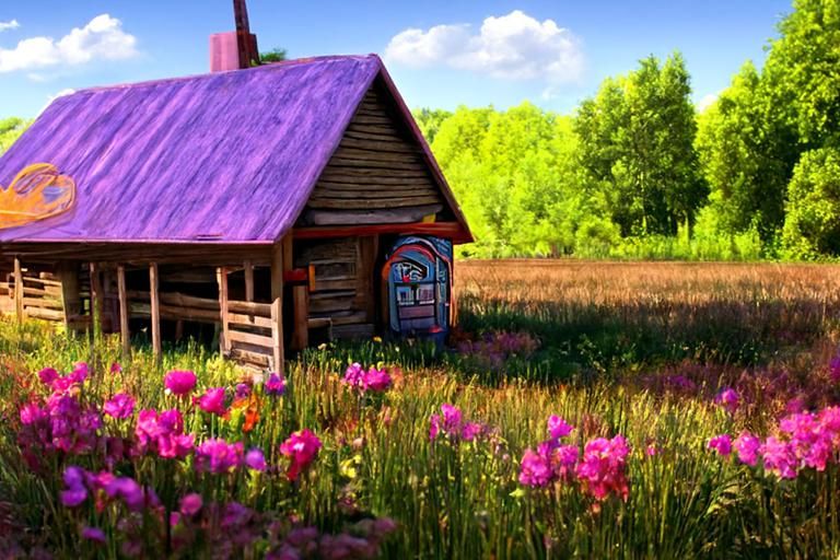 Wooden little Farmershouse