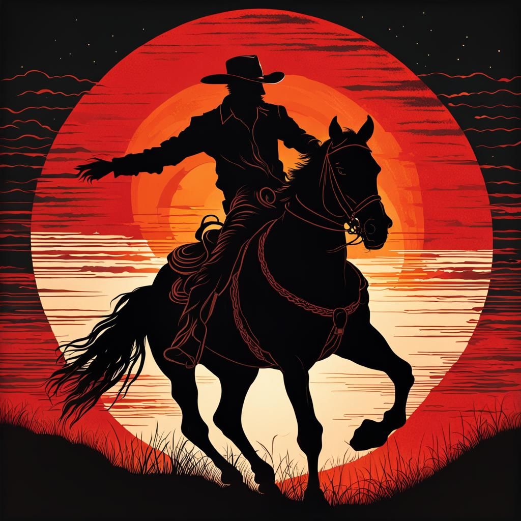 Sundown in the west  by @PugArtsy