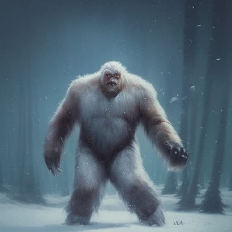 Arctic Bigfoot - AI Generated Artwork - NightCafe Creator