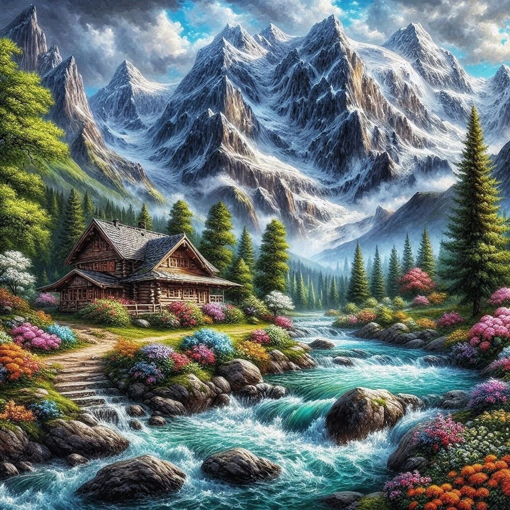 Serene mountain retreat