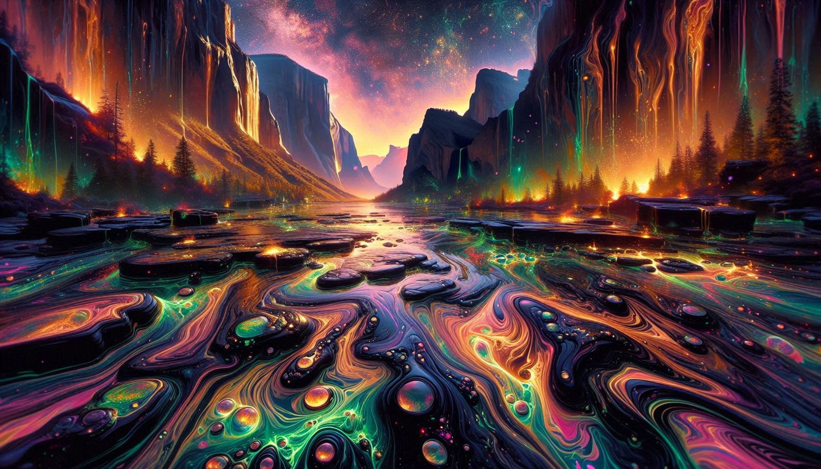 Thermal Heat Vision of Unreal Valley