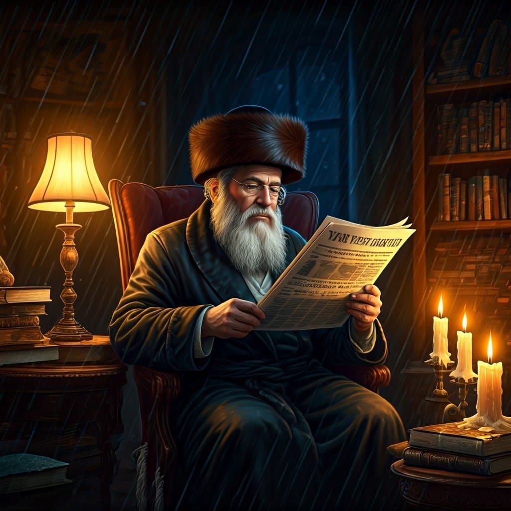 A Chasidic Scholar in Cozy Sanctuary