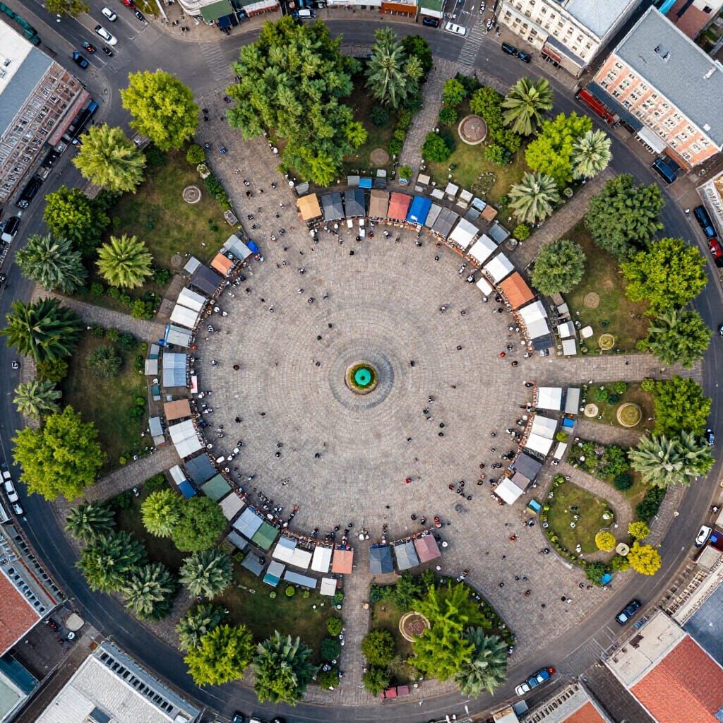 Overhead Views of Everyday Places  by @Mila K