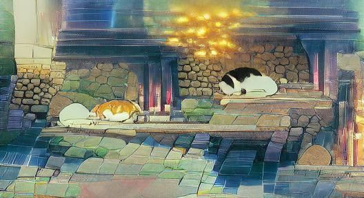 Sleeping cats