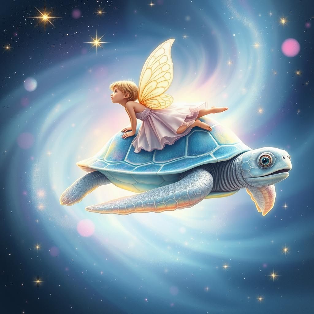 fairy and turtle