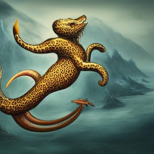 Voynich sea-leopard