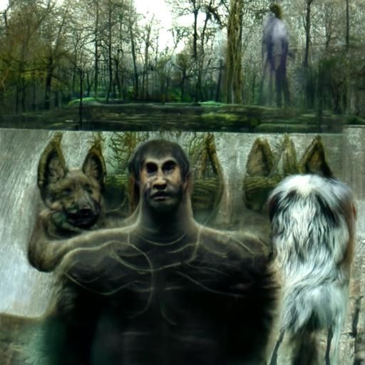 Ohio DogMan - AI Generated Artwork - NightCafe Creator