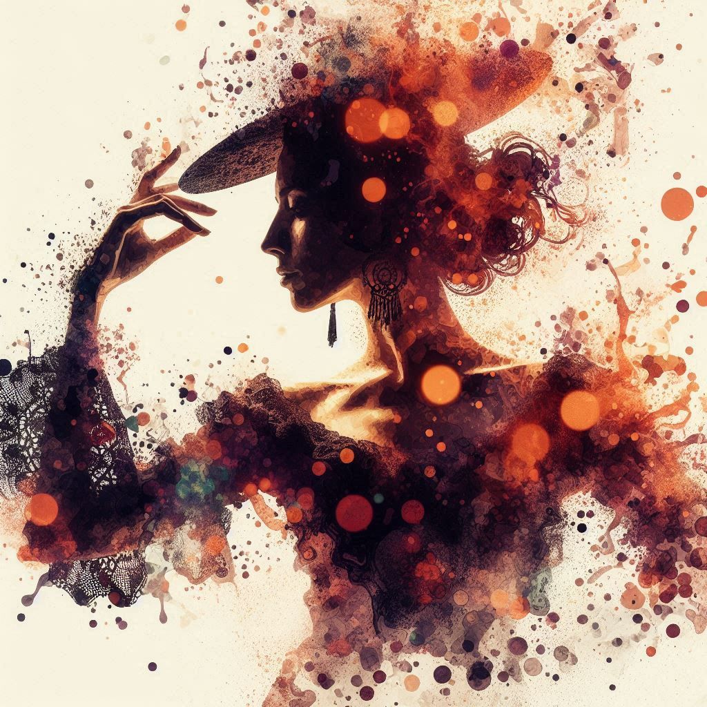 double exposure beautiful fantasy DALL-E 3 portrait landscap...