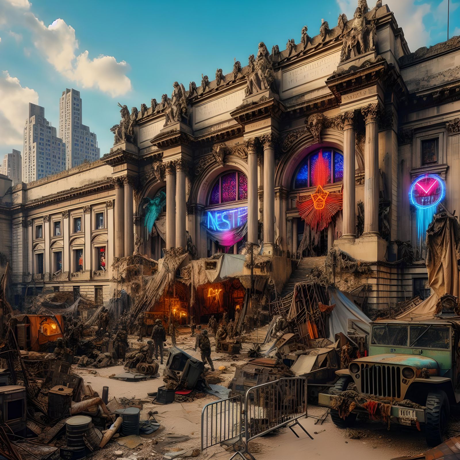 Post apocalyptic Metropolitan Museum of Art