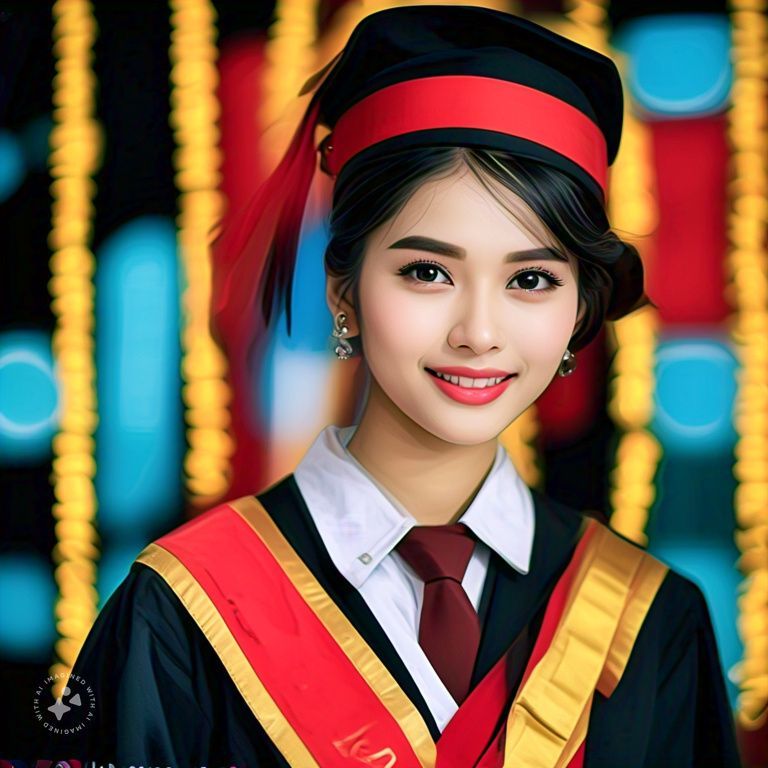 lady wearing dress of take honor of gratutation