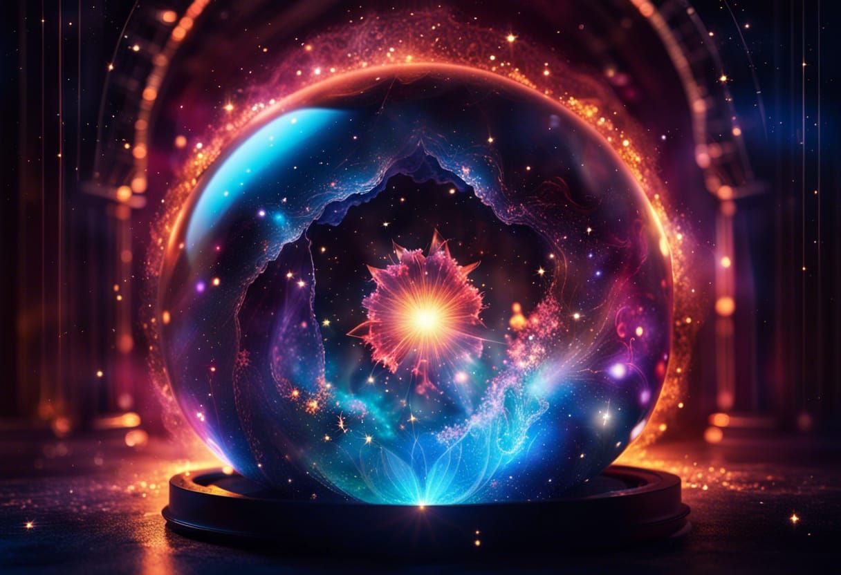 Cosmic crystal ball - AI Generated Artwork - NightCafe Creator