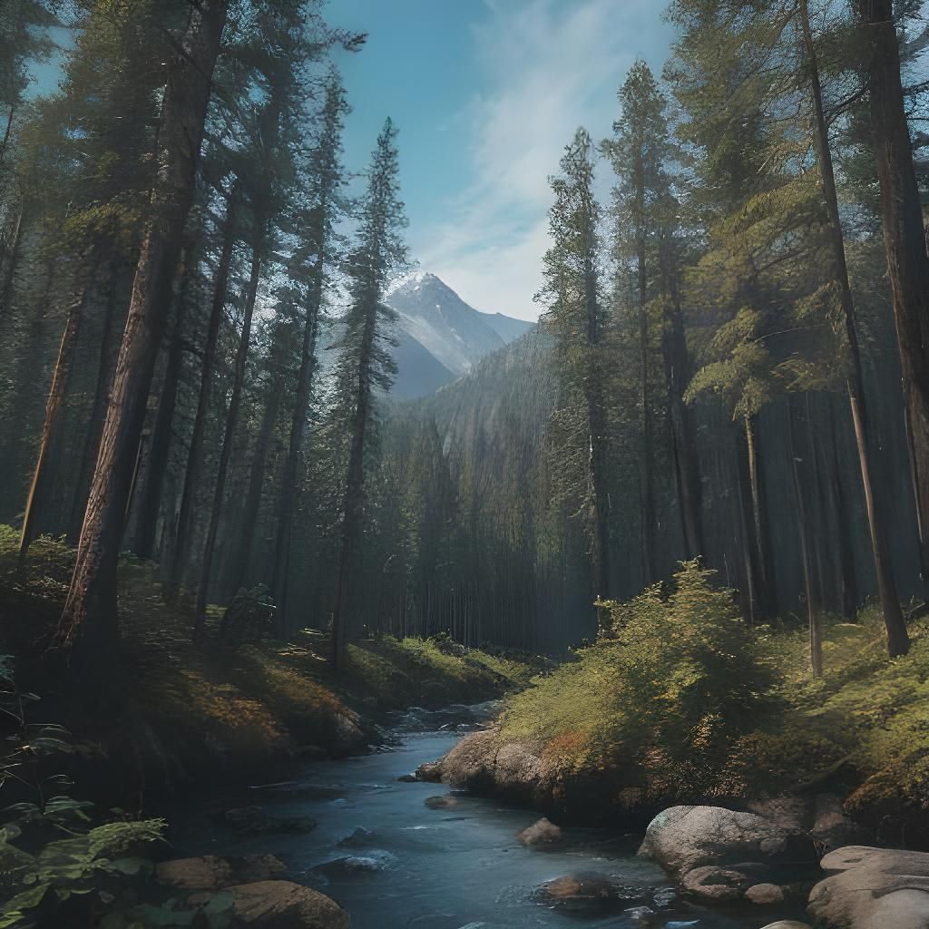 Majestic Lion in Surreal Digital Art