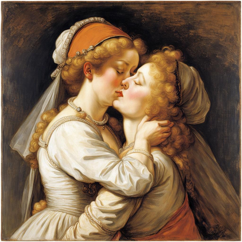 The kiss (Rembrandt Van Rijn edition)