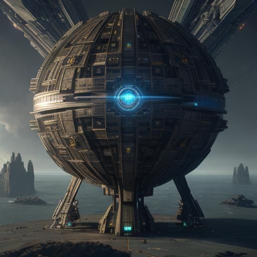 A portal in the Dyson Sphere opens beneath your ship