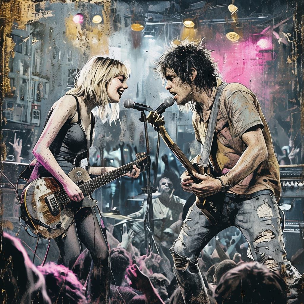 Grungy Rock Duet.  The White Stripes.