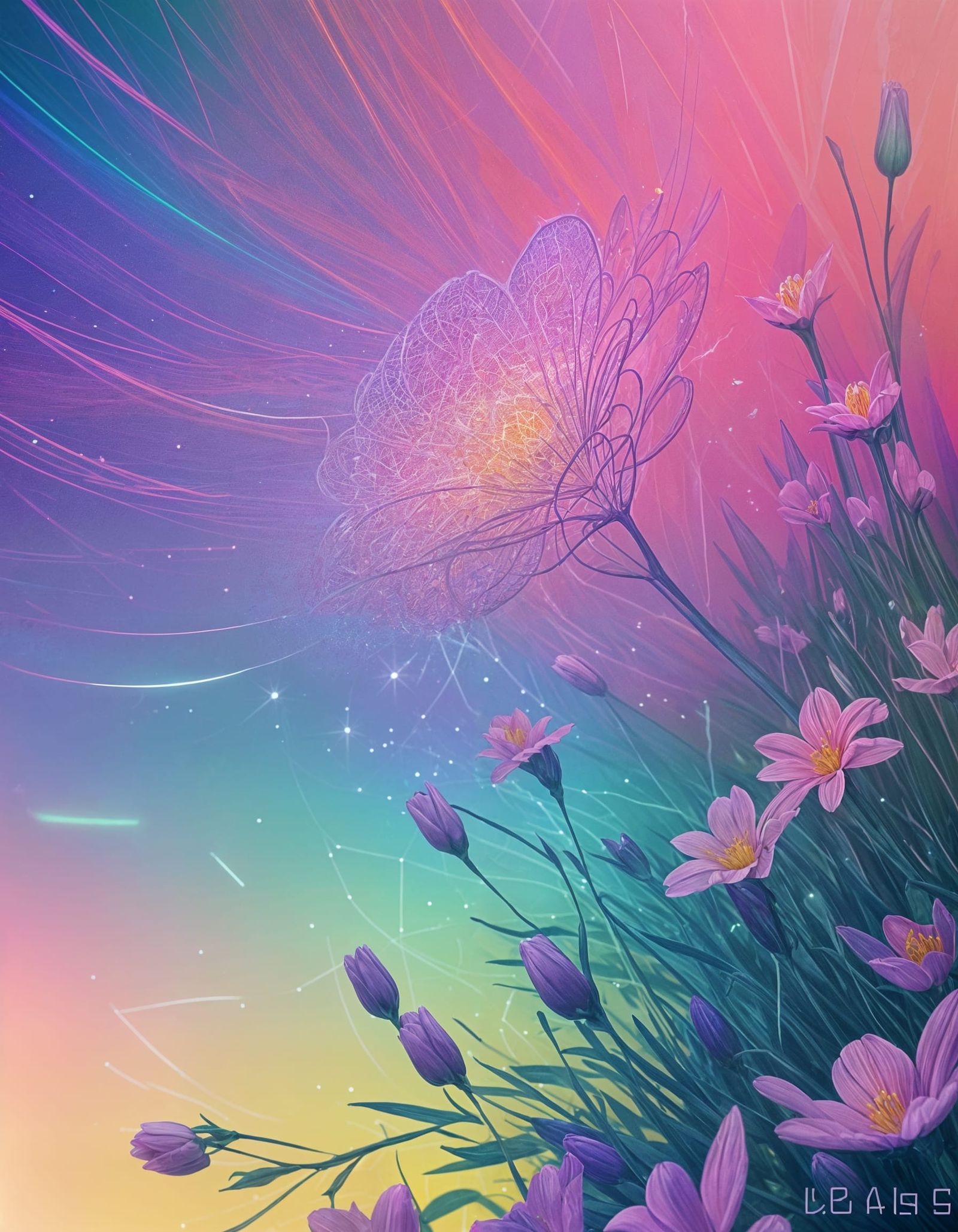 Neon God in Spectrum of Light