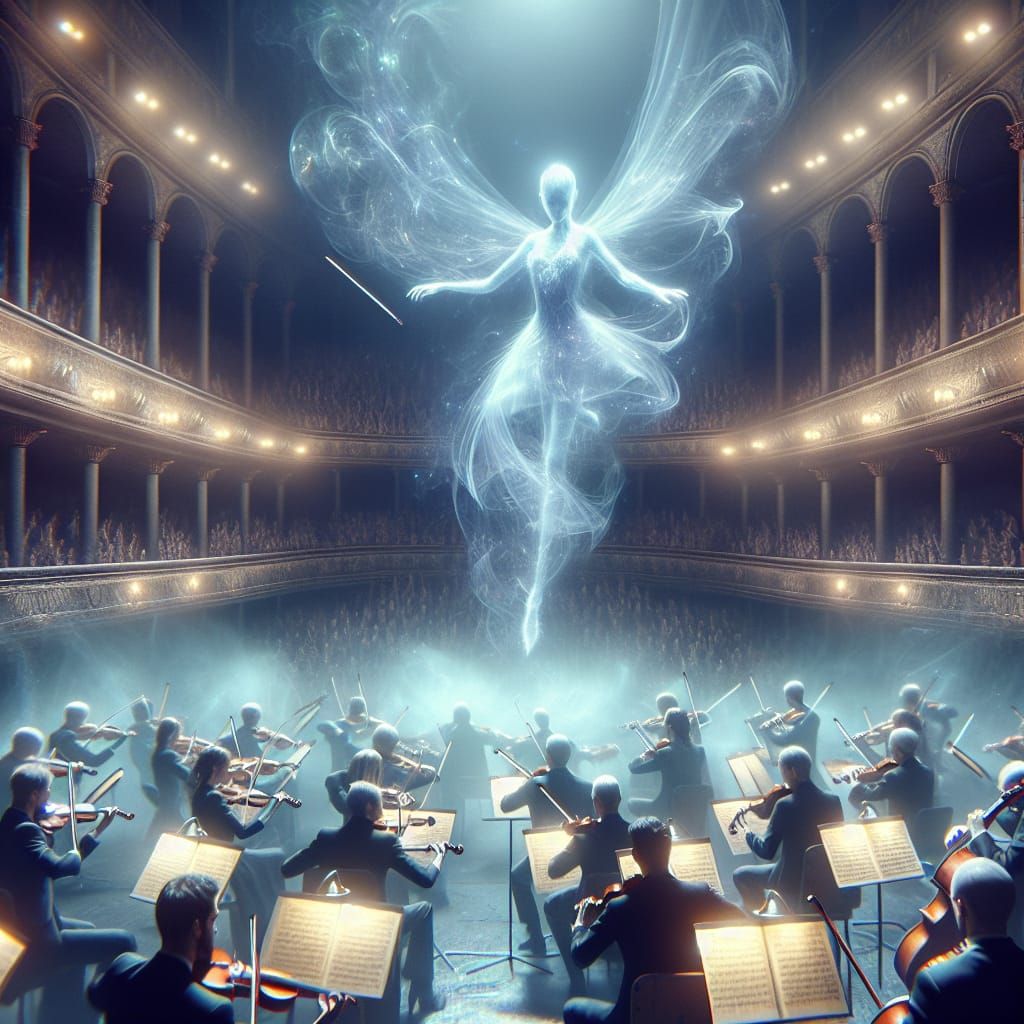 The Spirit of the Orchestra dances unseen by mortal eyes  by @Tisme