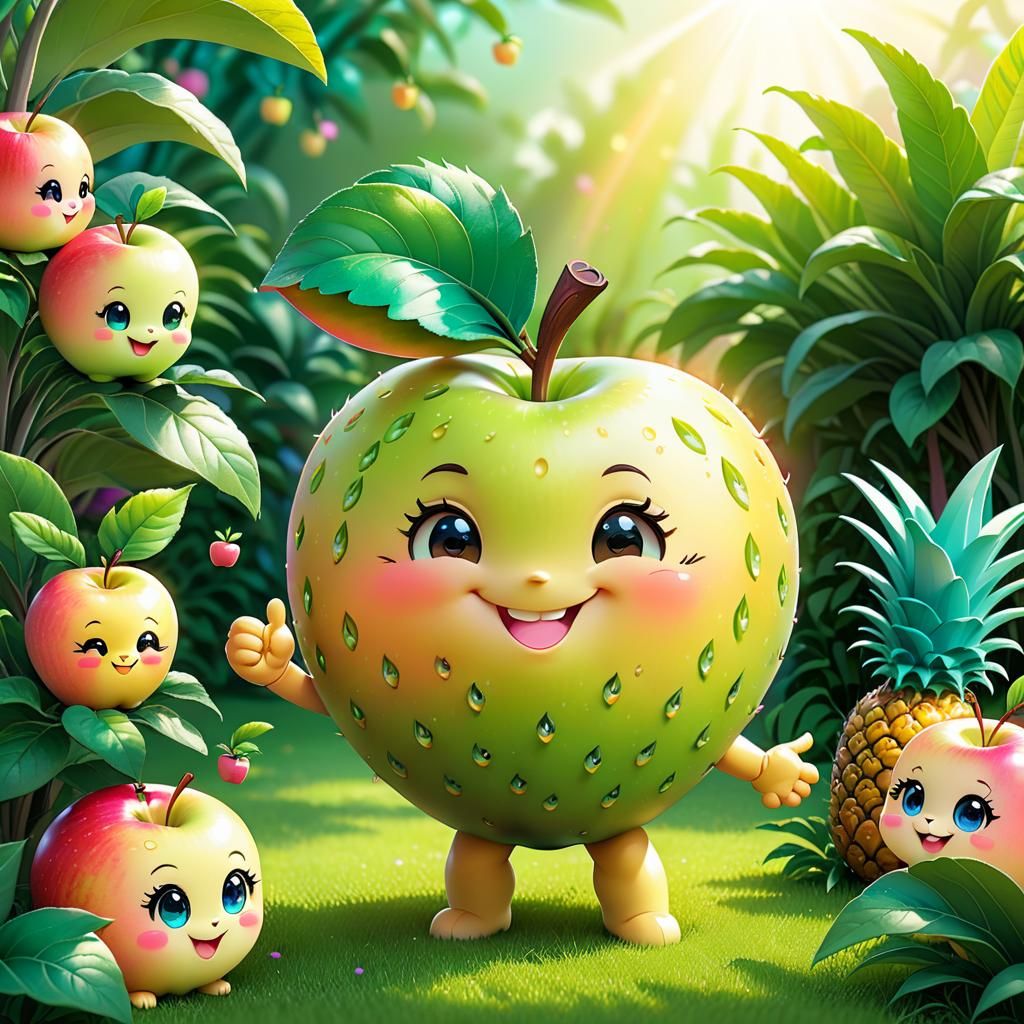 "I am the hybrid of Apple and Pineapple"  by @Truong Hoang
