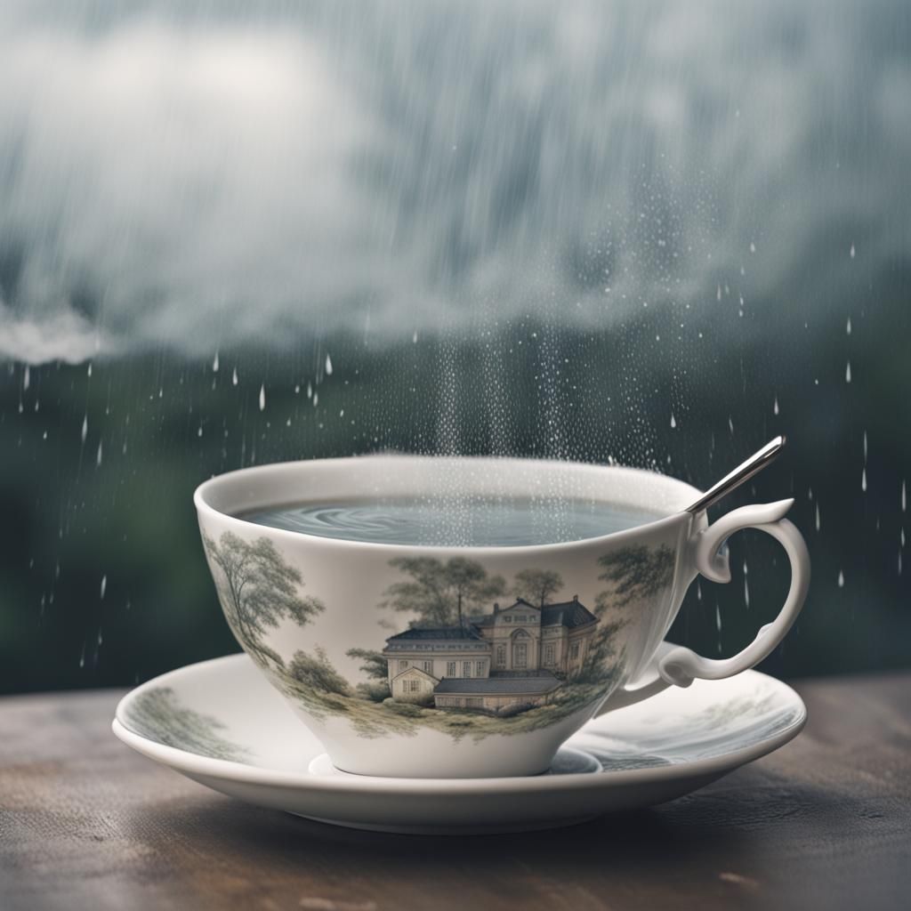 A rainstorm in a tea cup