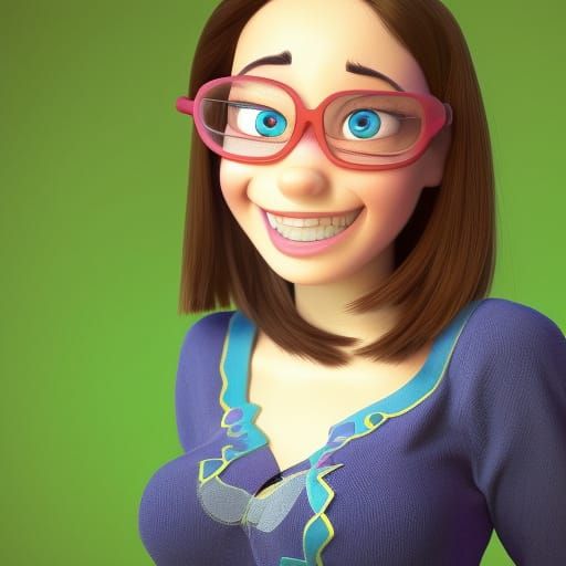 Disney Pixar Self Portrait - AI Generated Artwork - NightCafe Creator