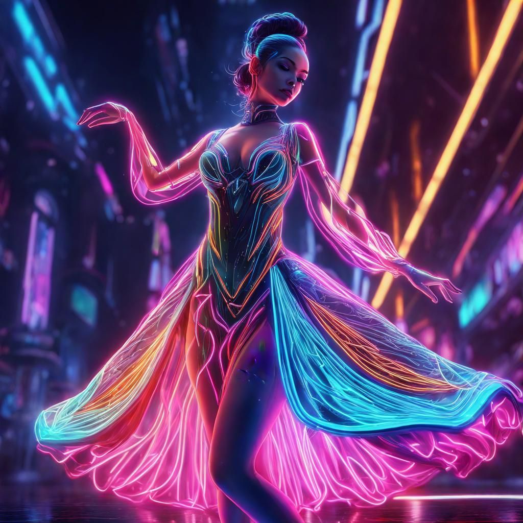 Neon Dancer  by @mike 