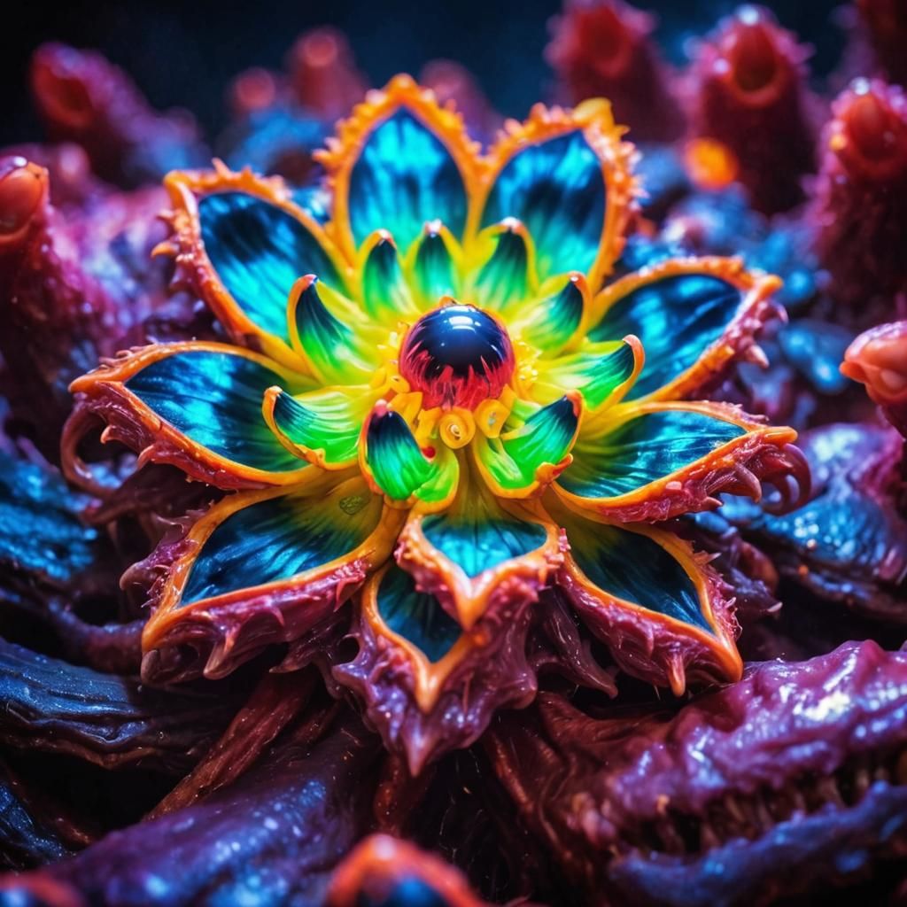 Rotting corpse flower