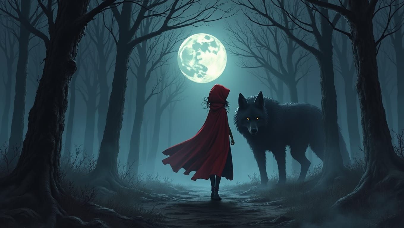 Little red riding hood and the wolf