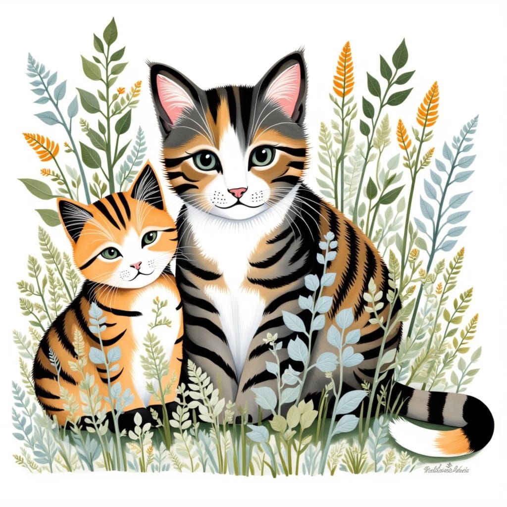 cute animals <lora:Scandi:1.0>  intricate and detailed, artistic yet accurate