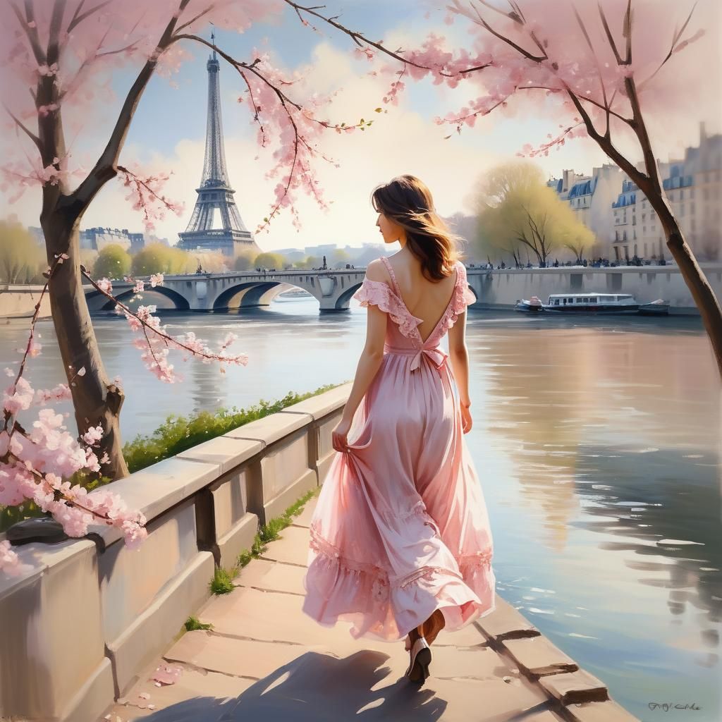 pink Paris springtime   by @SAUCED IMPROV 