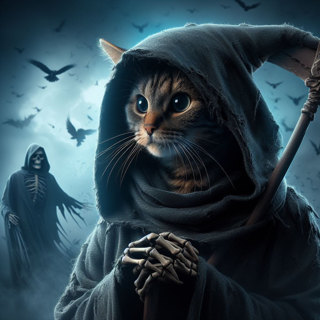 Grim Reaper Cat