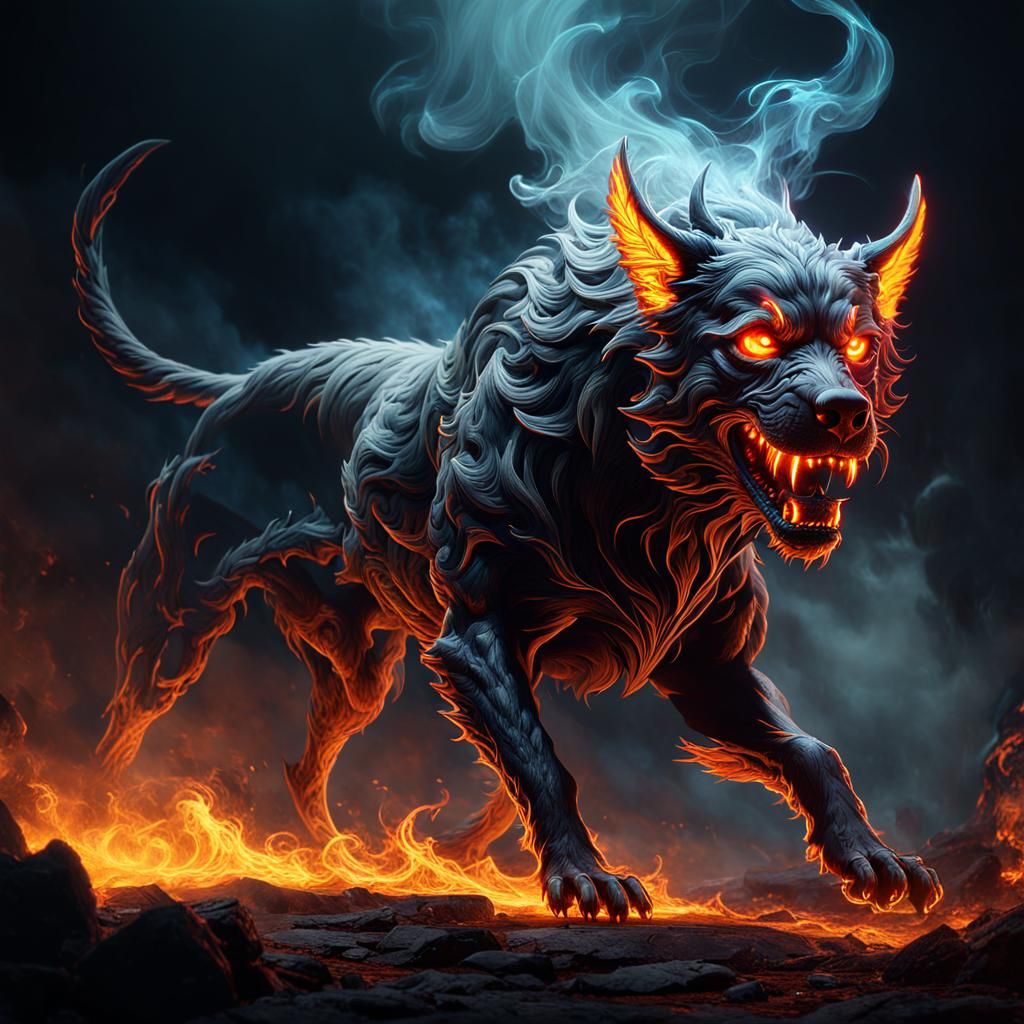 hell hound come to collect a soul