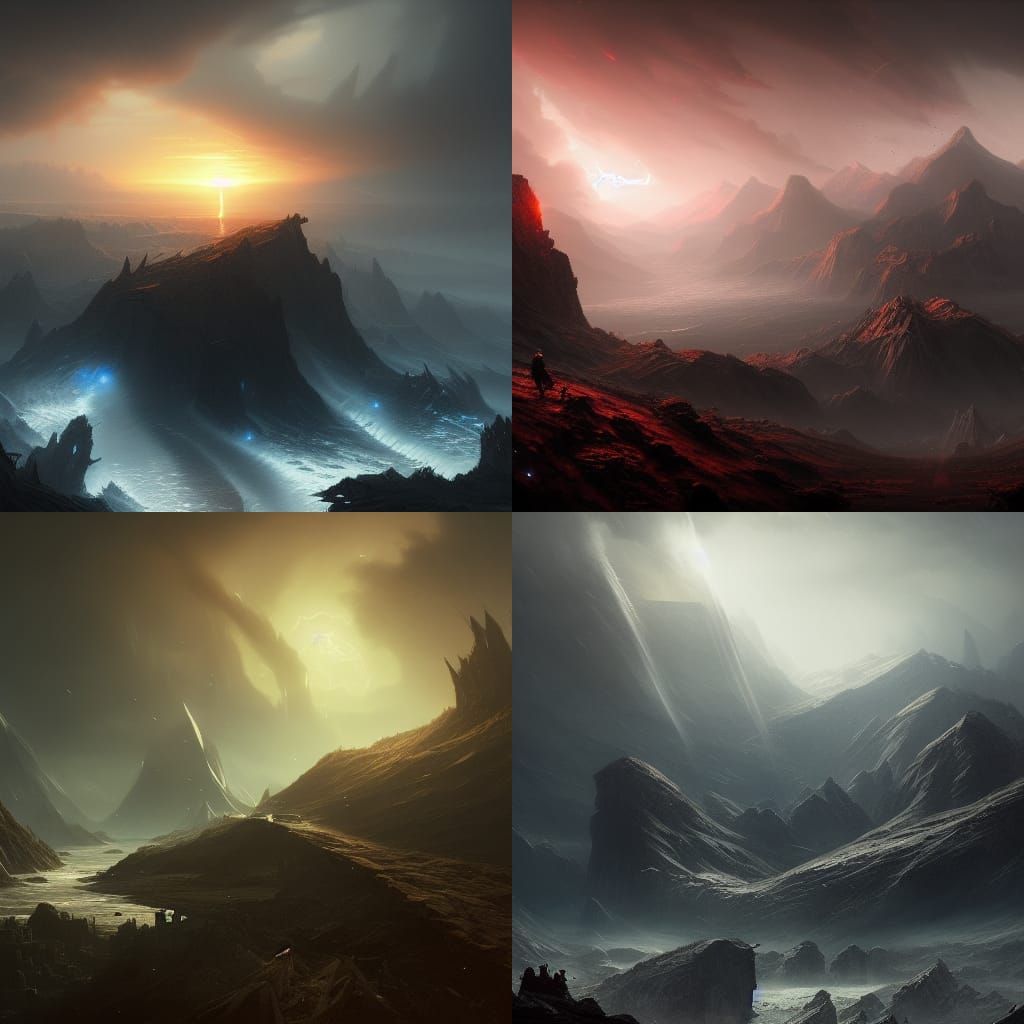 The end of the world, landscape a masterpiece, 8k resolution...