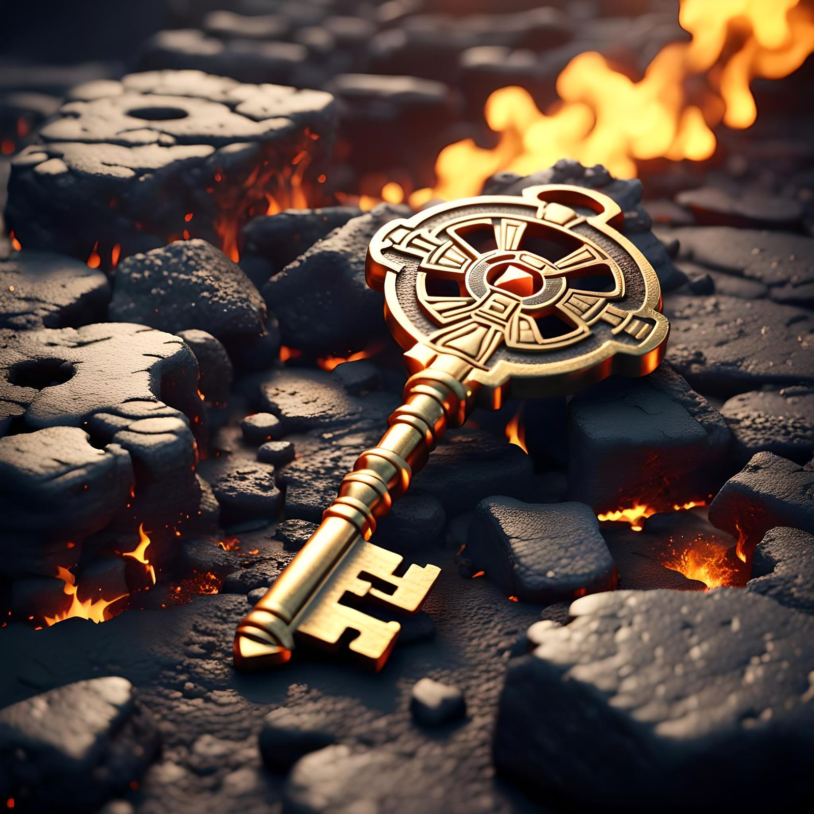 The lost Aztec key   by @forge4ward